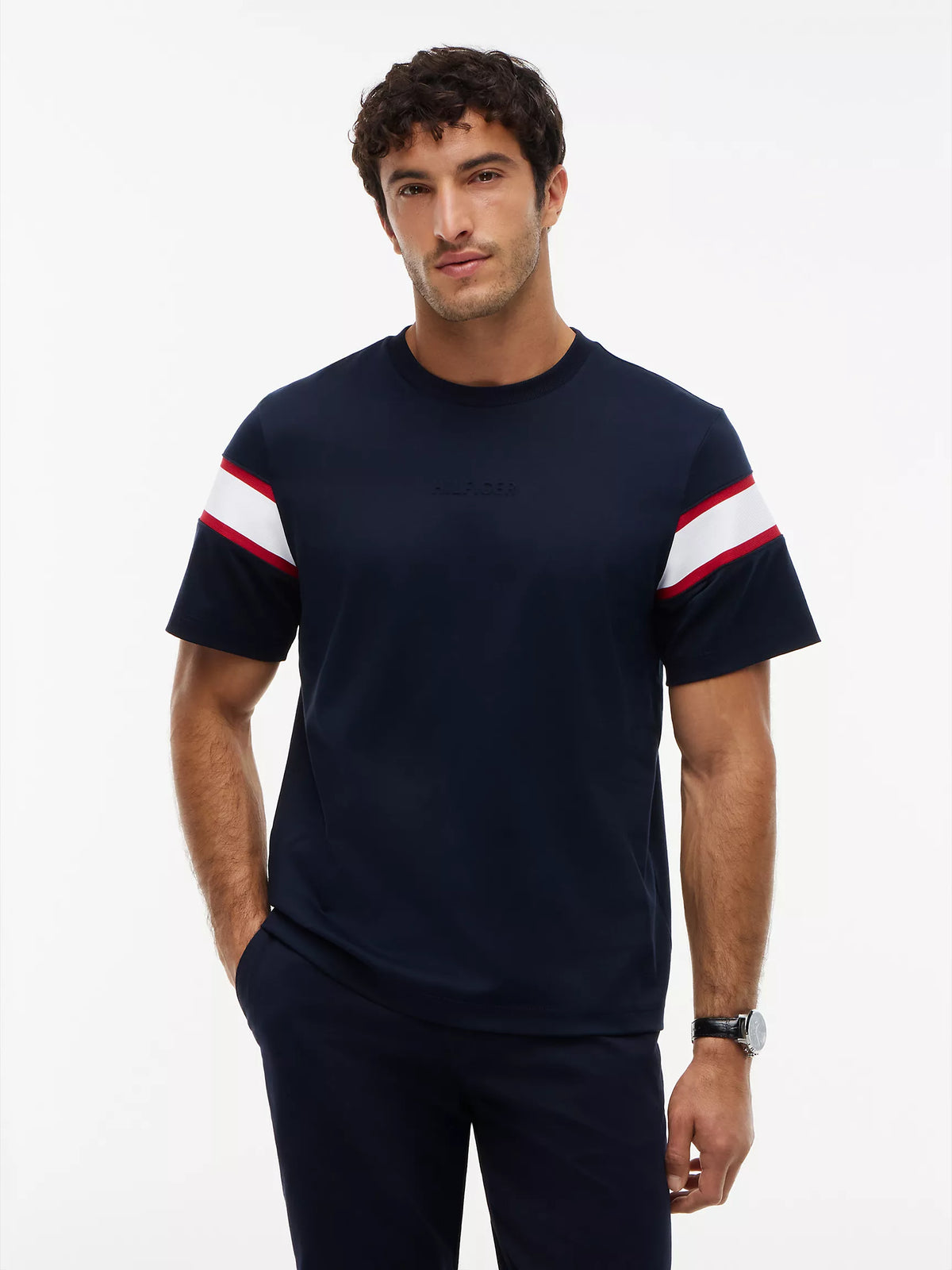 Varsity Stripe Interlock T-Shirt