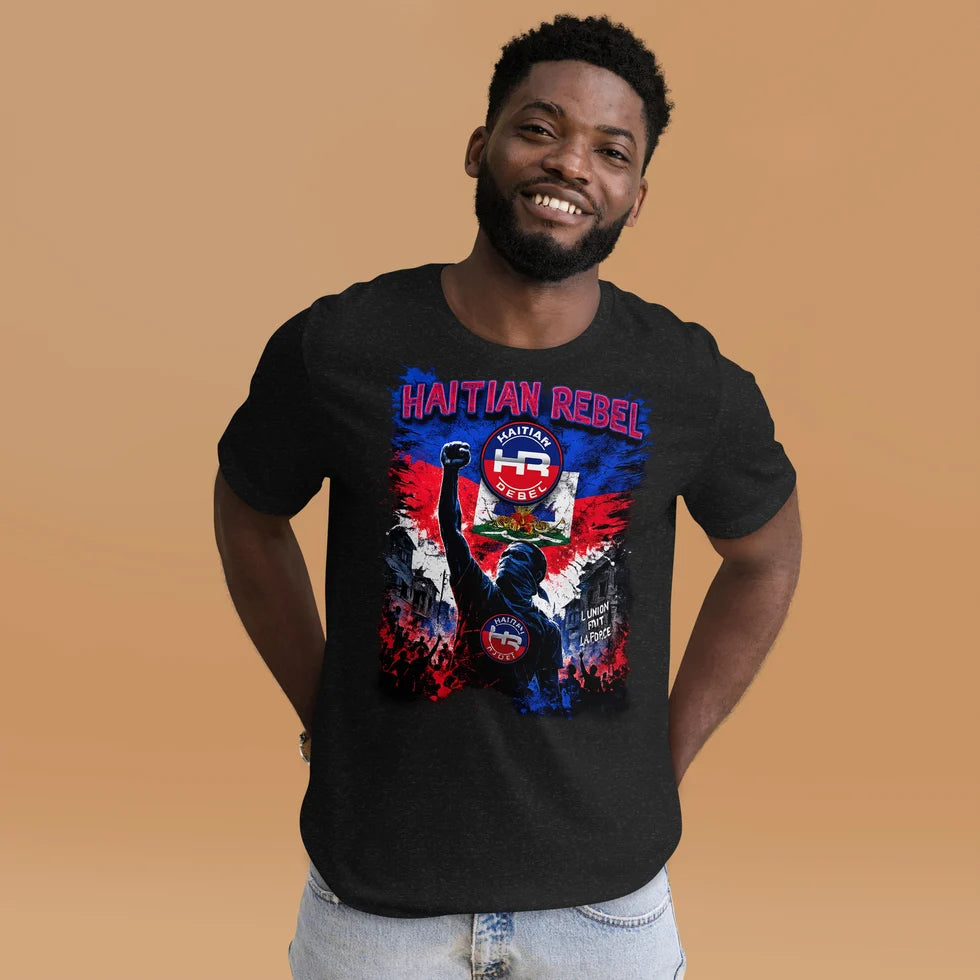 Men's Haitian Rebel Front Print T-Shirt